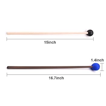 Amazon | Vankcp マリンバマレット ミディアムブルーハード糸